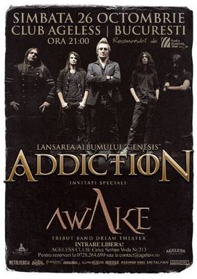 Concert Addiction in Ageless Club din Bucuresti